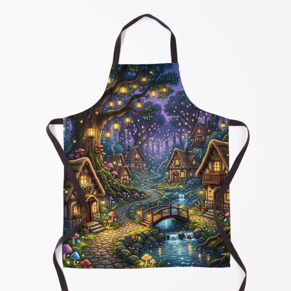 Item preview, Enchanted Forest Village at Twilight designed and sold by Herodestroyer.