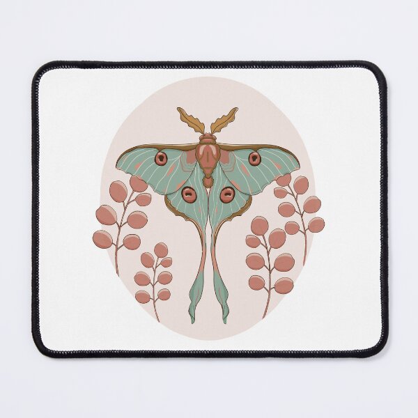 Item preview, Luna Moth & Eucalyptus - Boho Botanical Illustration designed and sold by Zymetryart.