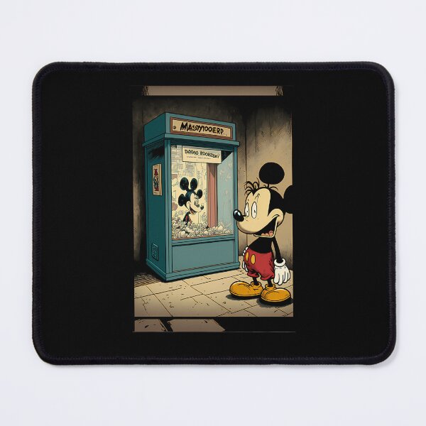 Item preview, Famous Mouse Character Looking At Arcade Claw Machine designed and sold by Jiberale.