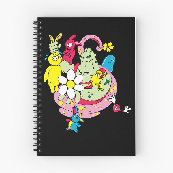 Item preview, Green Monster Surrounded By Small Creatures And White Daisy designed and sold by Jiberale.