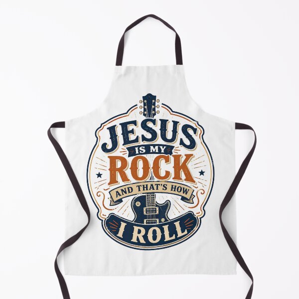Item preview, Christian Inspirational Quote, Jesus Is My Rock and That’s How I Roll Christian Guitar designed and sold by graphic-genie.