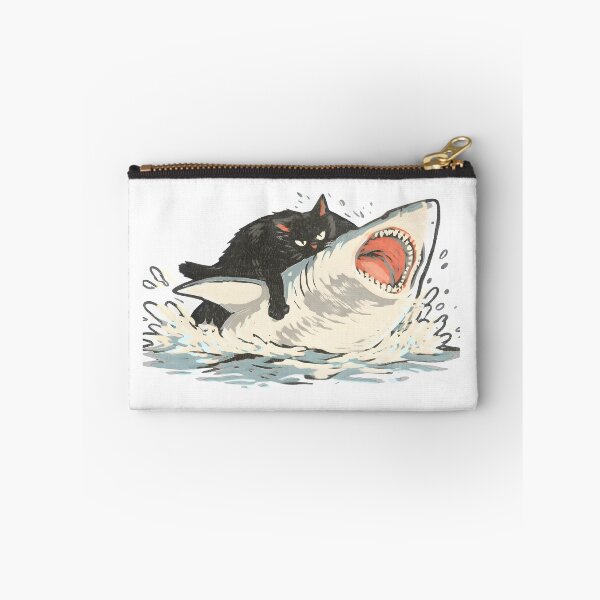 Item preview, Meme Hilarious Cat Riding Shark Funny Ocean  designed and sold by jimmyneo.