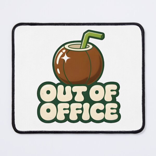 Item preview, Out Of Office Coconut Drink Tropical Vacation T-Shirt designed and sold by FestivityFinds.