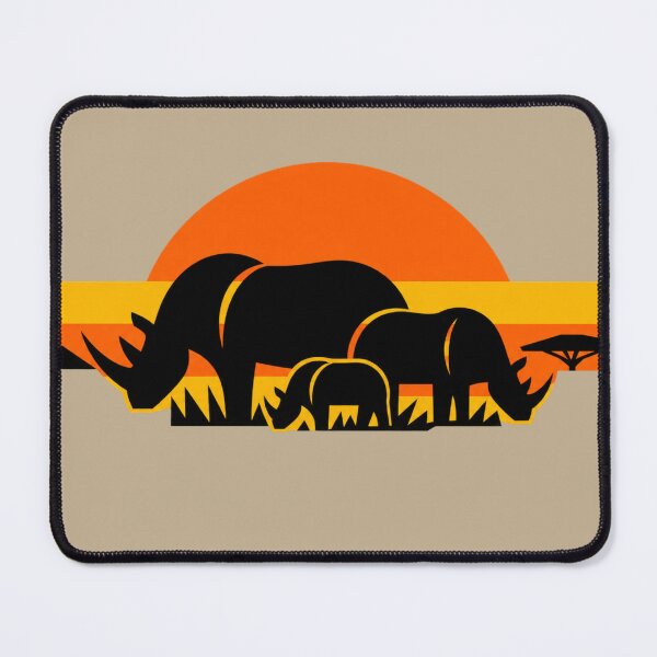 Item preview, African Rhino Sunset Wildlife designed and sold by JonelCrafts.