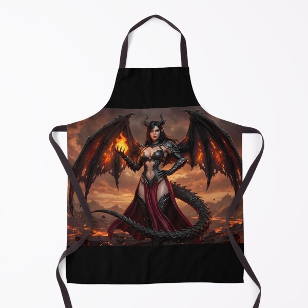 Item preview, Fiery Winged Demon Queen Succubus designed and sold by GalleryBrisArt.