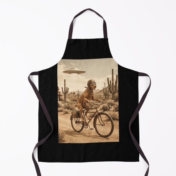 Item preview, Vizsla Riding Bike Wild West Western UFO Dog Lover designed and sold by dian-rody-crest.