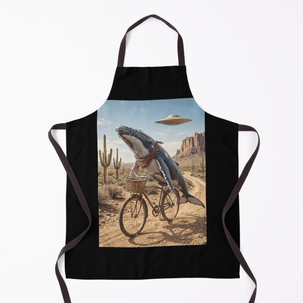 Item preview, Whale Riding Bike Wild West Western UFO Animal Lover designed and sold by dian-rody-crest.