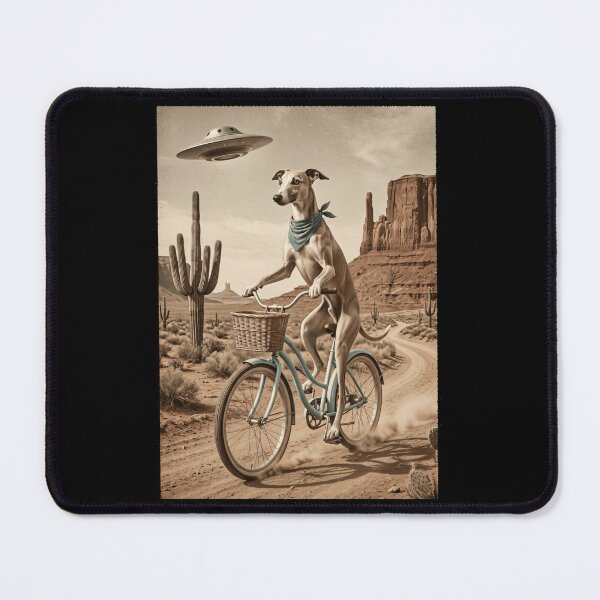 Item preview, Whippet Riding Bike Wild West Western UFO Dog Lover designed and sold by dian-rody-crest.