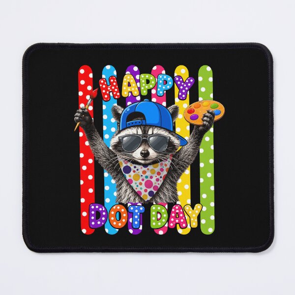 Item preview, Feral Raccoon Happy Dot Day Stripes designed and sold by jackelmbradyt.