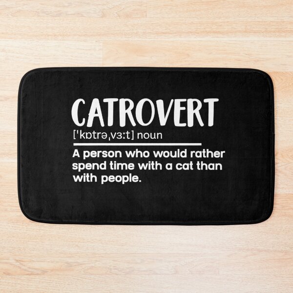 Item preview, Catrovert Cat Lover Introvert Funny Cat Person Definition Graphic Shirt designed and sold by Remontadarnia.