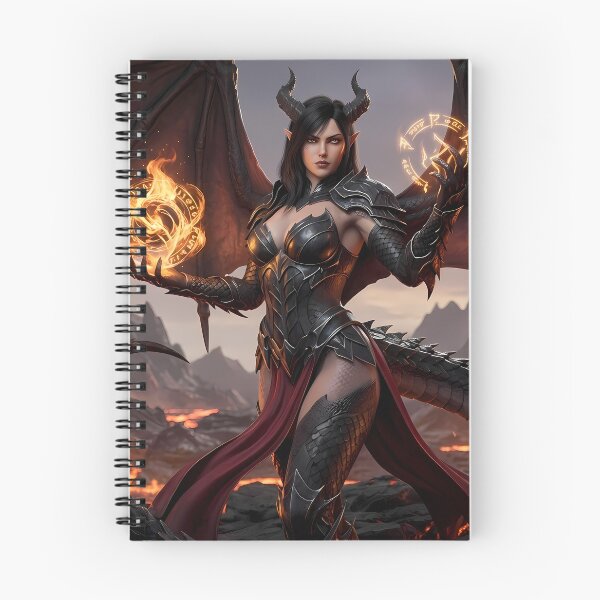Item preview, Fiery Winged Demon Queen Succubus designed and sold by GalleryBrisArt.
