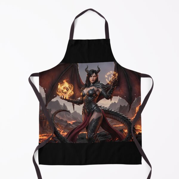 Item preview, Fiery Winged Demon Queen Succubus designed and sold by GalleryBrisArt.