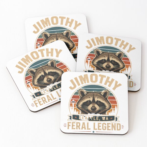 Item preview, Jimmy the Raccoon – Seattle Feral Legend Vintage Retro, lover raccoon t-shirt designed and sold by HomeFarShop.