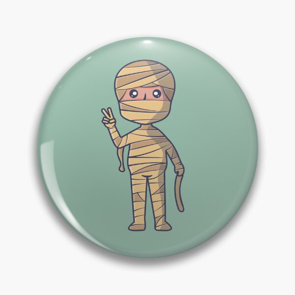Item preview, Cute Mummy Halloween Character with Wrapped Bandages designed and sold by werezu.