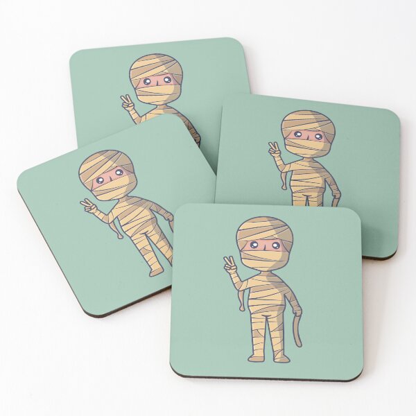 Item preview, Cute Mummy Halloween Character with Wrapped Bandages designed and sold by werezu.
