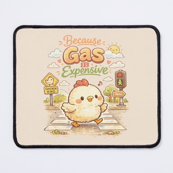 Item preview, Cute Why Did The Chicken Cross The Road? Because Gas Is Expensive | Kawaii Funny Chicken Crossing Humor designed and sold by Moons Studio.