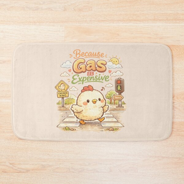 Item preview, Cute Why Did The Chicken Cross The Road? Because Gas Is Expensive | Kawaii Funny Chicken Crossing Humor designed and sold by Moons Studio.