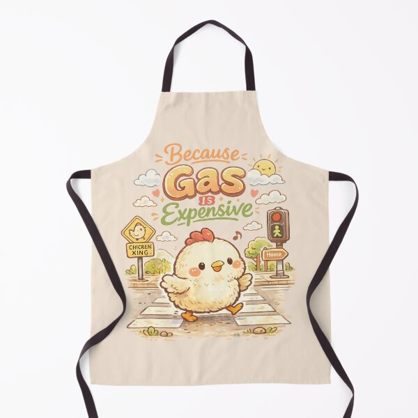 Item preview, Cute Why Did The Chicken Cross The Road? Because Gas Is Expensive | Kawaii Funny Chicken Crossing Humor designed and sold by Moons Studio.