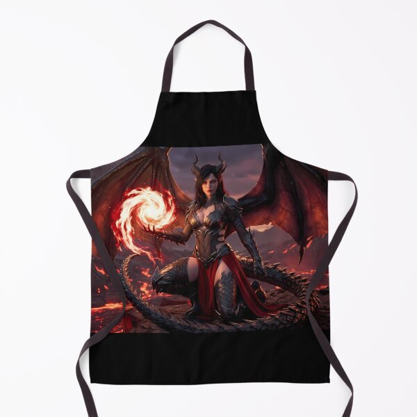 Item preview, Fiery Winged Demon Queen Succubus designed and sold by GalleryBrisArt.