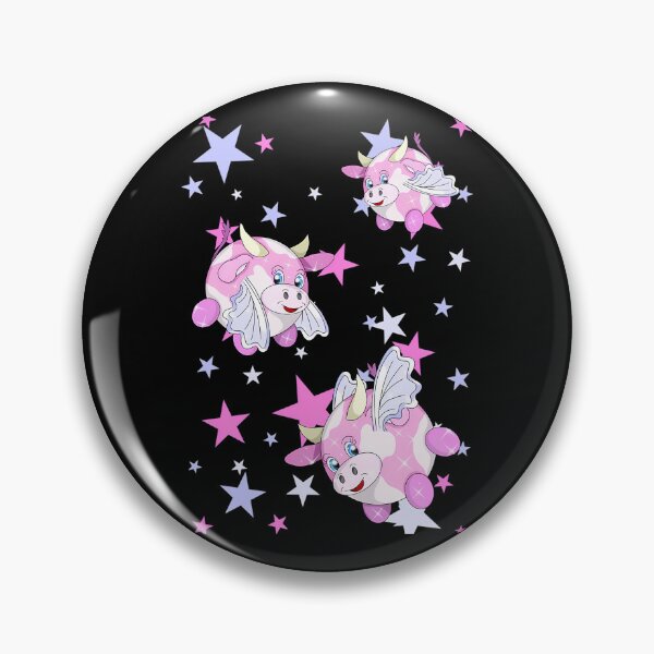 Item preview, Three Flying Pink Winged Cows Among Stars designed and sold by KingdomTwelve.