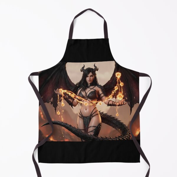 Item preview, Fiery Winged Demon Queen Succubus designed and sold by GalleryBrisArt.