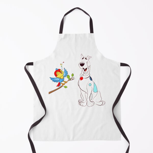 Item preview, Black Dog Outline Looking At Singing Little Bird designed and sold by KingdomTwelve.