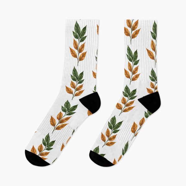 Item preview, Botanical Leaves Plant Stem | Green & Golden Leaf Nature Aesthetic | Minimalist Floral Botanical Design designed and sold by TheAllInStore.