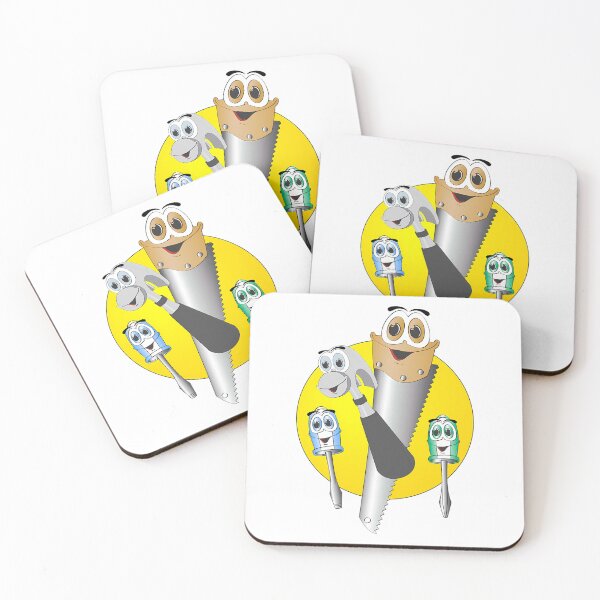 Item preview, Four Animated Hand Tools Inside Yellow Circle designed and sold by KingdomTwelve.