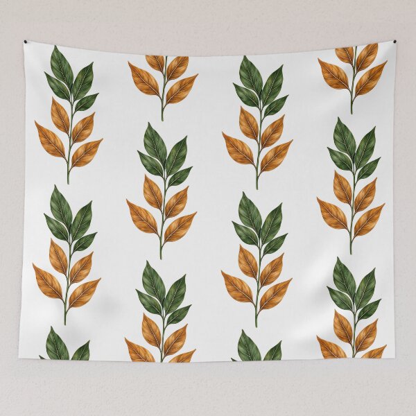 Item preview, Botanical Leaves Plant Stem | Green & Golden Leaf Nature Aesthetic | Minimalist Floral Botanical Design designed and sold by TheAllInStore.