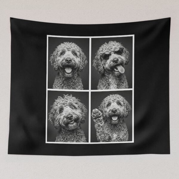 Item preview, Funny Barbet Selfie Photo Photobooth Dog Lover designed and sold by dian-rody-crest.