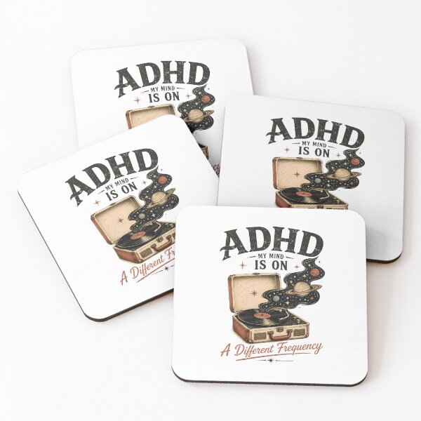 Item preview, ADHD My Mind Is On Another Frequency  Neurodivergent ADHD Humor Quote designed and sold by Marti’s Shop Corner.