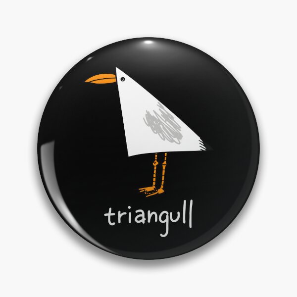 Item preview, Triangull Triangle Seagull Bird Pun designed and sold by Rucrative5698.