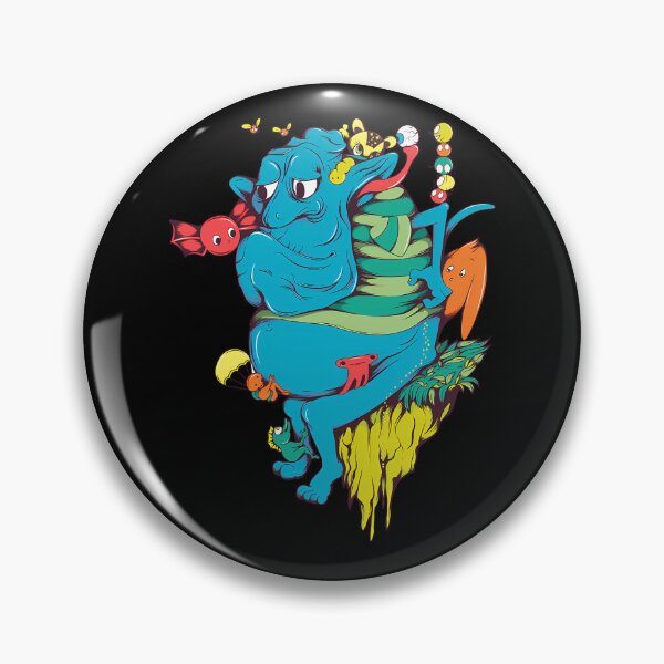Item preview, Blue Monstrous Creature Surrounded By Small Characters designed and sold by KingdomTwelve.