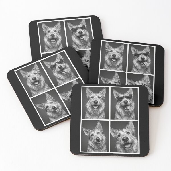 Aperçu de l'œuvre Selfie drôle avec un Berger Picard - Photobooth pour amoureux des chiens créée et vendue par dian-rody-crest.