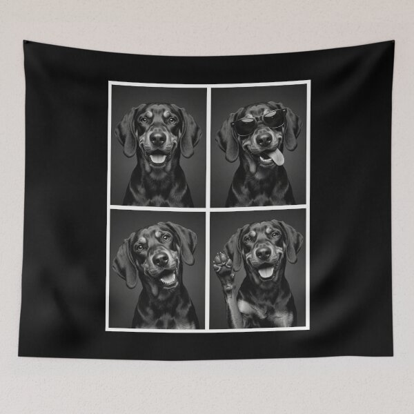Item preview, Funny Black and Tan Coonhound Selfie Photo Photobooth Dog Lover designed and sold by dian-rody-crest.