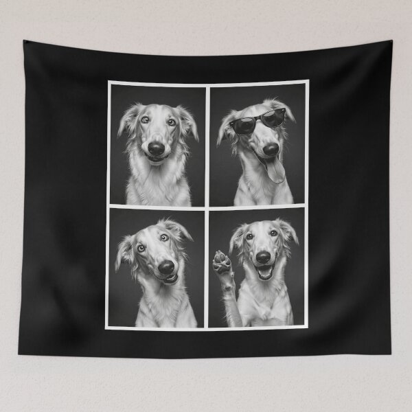 Item preview, Funny Borzoi Selfie Photo Photobooth Dog Lover designed and sold by dian-rody-crest.