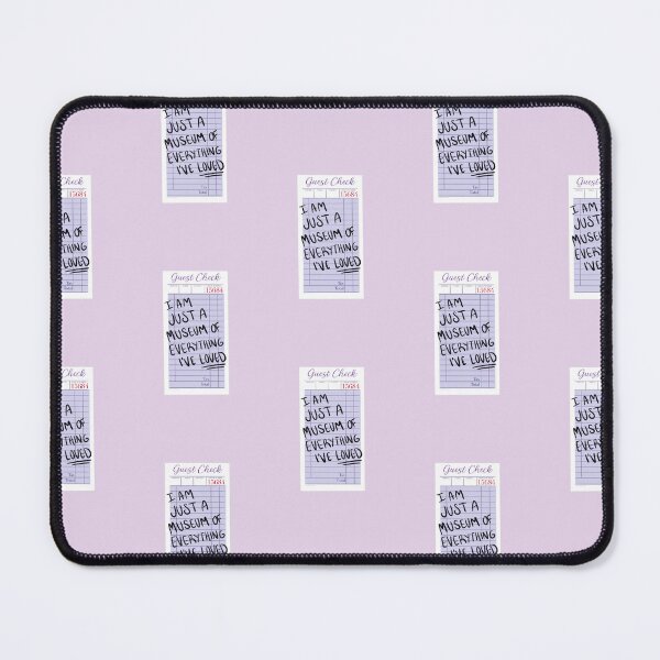 Item preview, I am just a museum of everything i've loved | guest check | docket | purple designed and sold by Sophie Louise Arts.