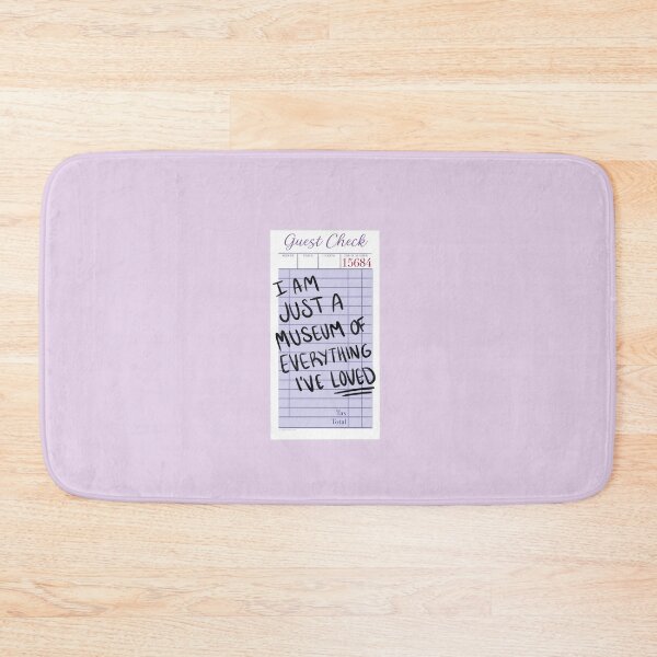 Item preview, I am just a museum of everything i've loved | guest check | docket | purple designed and sold by Sophie Louise Arts.