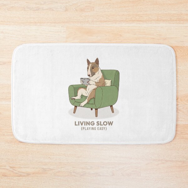 Item preview, Bull Terrier Gamer Relaxing with Video Games Vintage Aesthetic designed and sold by COZY VINTAGE animal.