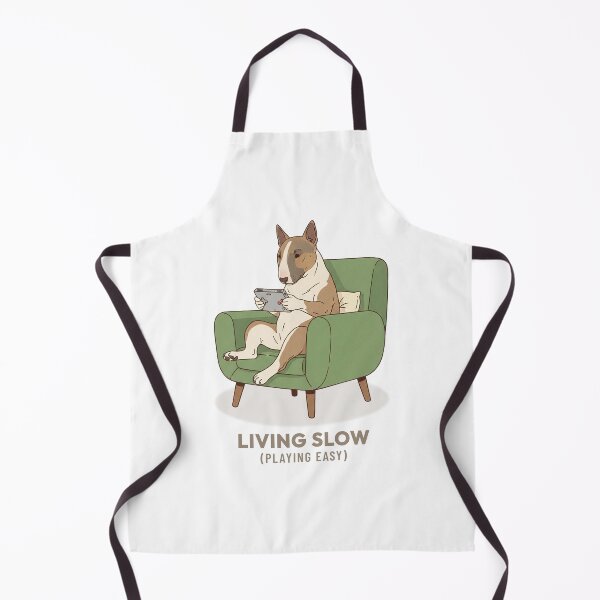 Item preview, Bull Terrier Gamer Relaxing with Video Games Vintage Aesthetic designed and sold by COZY VINTAGE animal.