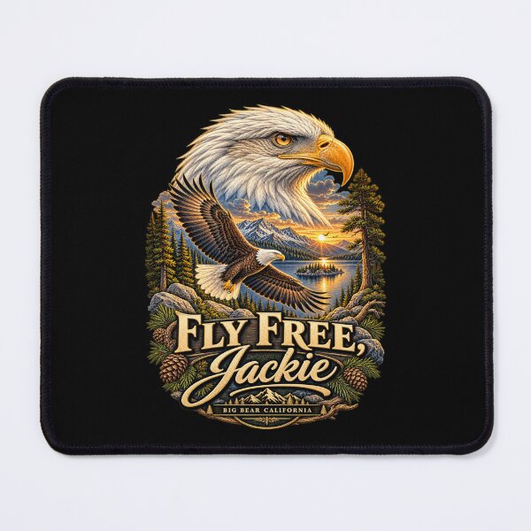 Item preview, Fly Free Jackie Big Bear Bald Eagle Memorial designed and sold by MaskedTarget.