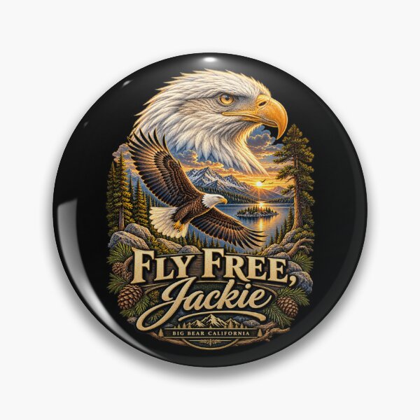 Item preview, Fly Free Jackie Big Bear Bald Eagle Memorial designed and sold by MaskedTarget.