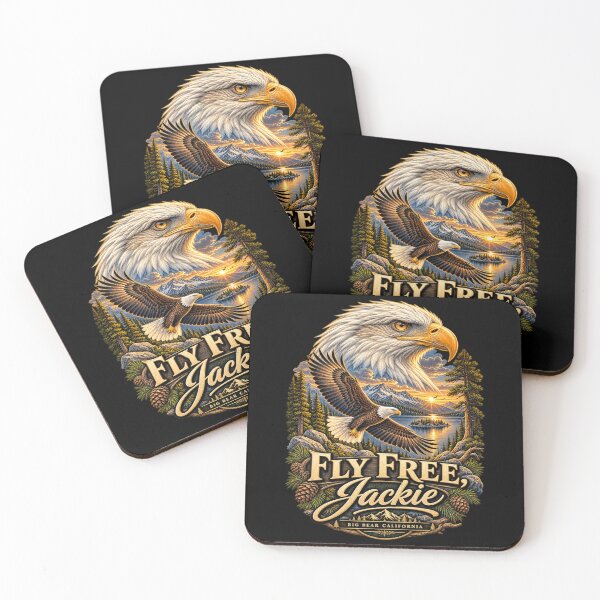 Item preview, Fly Free Jackie Big Bear Bald Eagle Memorial designed and sold by MaskedTarget.