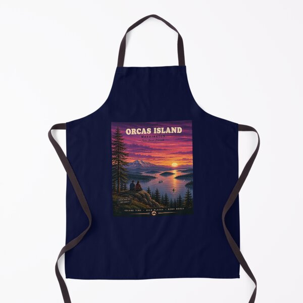 Item preview, Orcas Island Washington Vintage Travel Poster San Juan Islands designed and sold by Swanny's Custom T-shirt and Gift Designs.