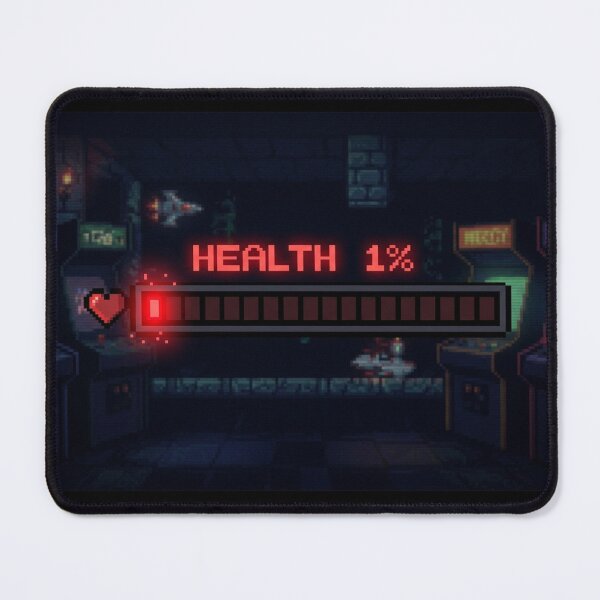 Item preview, Retro Pixel Art Low Health Bar 1% designed and sold by GOOD DAY Studio.