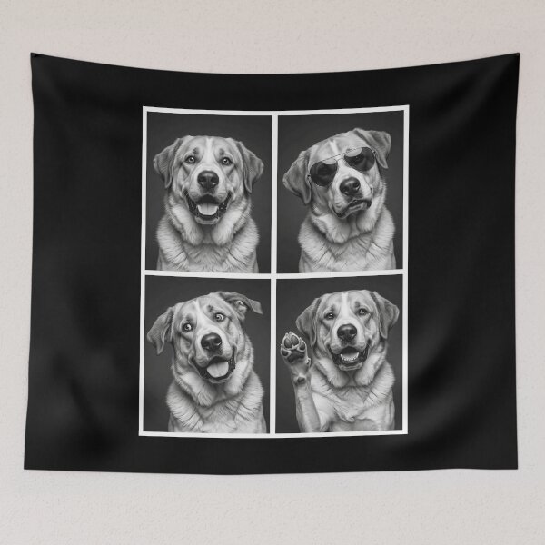 Item preview, Funny Central Asian Shepherd Dog Selfie Photo Photobooth Dog Lover designed and sold by dian-rody-crest.
