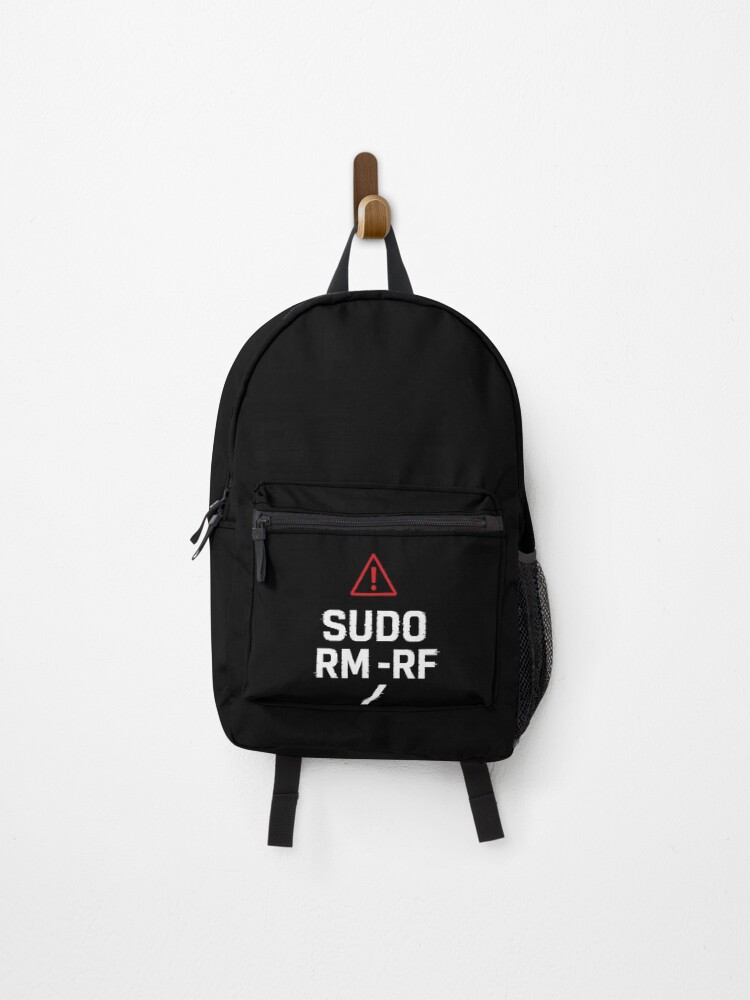 Thumbnail 1 of 3, Backpack, Sudo Rm -Rf / Danger Terminal Command designed and sold by MotionBananaArt.
