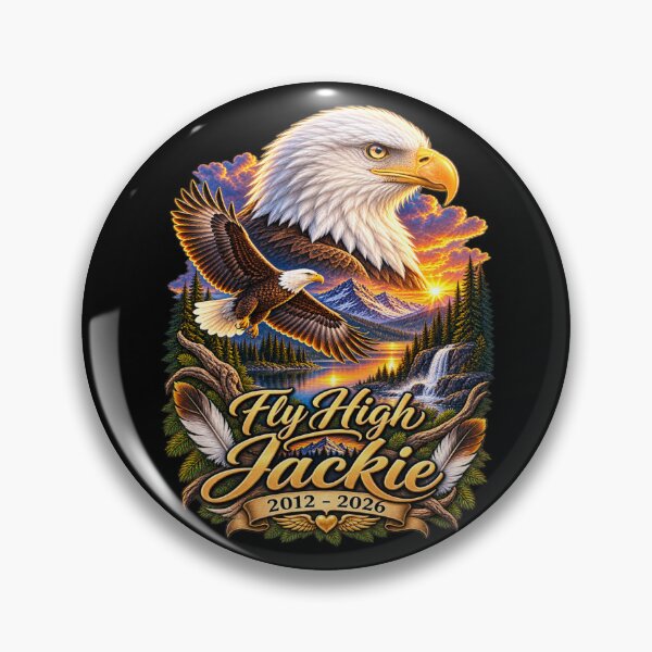 Item preview, Fly High Jackie, Jackie And Shadow Bald Eagle designed and sold by MaskedTarget.