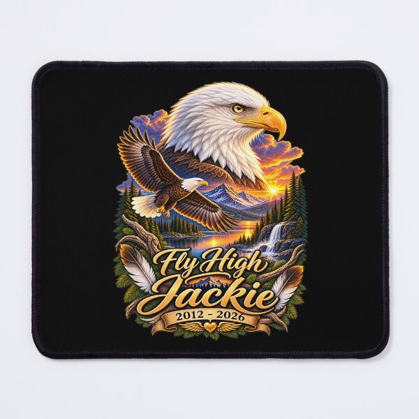 Item preview, Fly High Jackie, Jackie And Shadow Bald Eagle designed and sold by MaskedTarget.