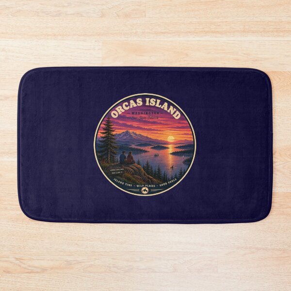 Item preview, Orcas Island Washington Vintage Travel Badge San Juan Islands designed and sold by Swanny's Custom T-shirt and Gift Designs.